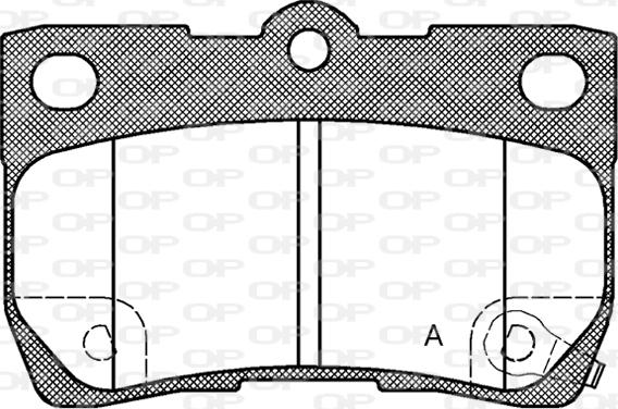 Open Parts BPA1181.02 - Тормозные колодки, дисковые, комплект autosila-amz.com