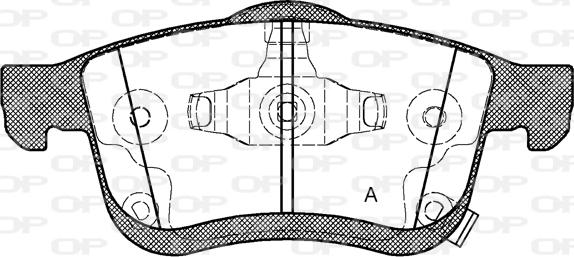 Open Parts BPA1183.42 - Тормозные колодки, дисковые, комплект autosila-amz.com
