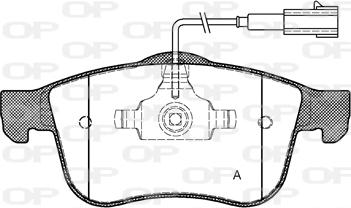 Open Parts BPA1183.02 - Тормозные колодки, дисковые, комплект autosila-amz.com