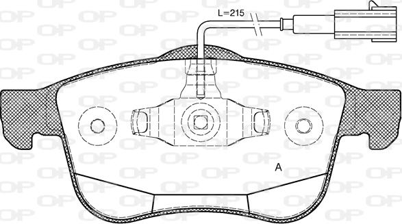 Open Parts BPA1183.12 - Тормозные колодки, дисковые, комплект autosila-amz.com