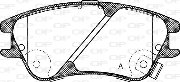 Open Parts BPA1139.02 - Тормозные колодки, дисковые, комплект autosila-amz.com