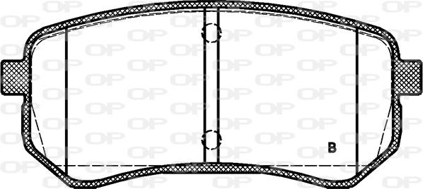 Open Parts BPA1135.02 - Тормозные колодки, дисковые, комплект autosila-amz.com
