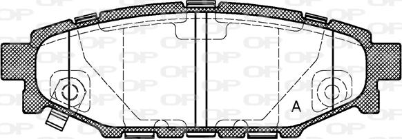 Open Parts BPA1136.01 - Тормозные колодки, дисковые, комплект autosila-amz.com