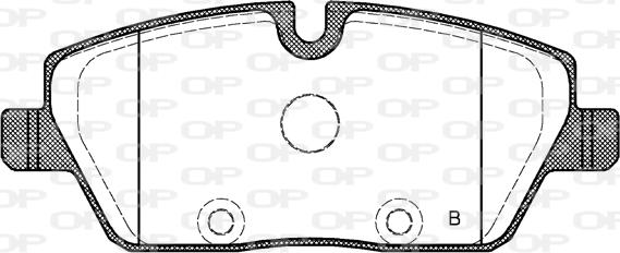 Open Parts BPA1131.10 - Тормозные колодки, дисковые, комплект autosila-amz.com
