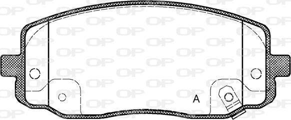 Open Parts BPA1133.02 - Тормозные колодки, дисковые, комплект autosila-amz.com