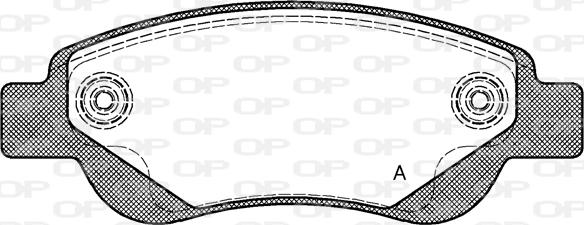 Open Parts BPA1177.00 - Тормозные колодки, дисковые, комплект autosila-amz.com