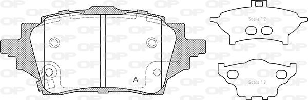 Open Parts BPA1859.02 - Тормозные колодки, дисковые, комплект autosila-amz.com