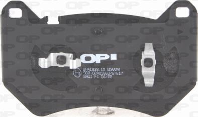 Open Parts BPA1839.10 - Тормозные колодки, дисковые, комплект autosila-amz.com