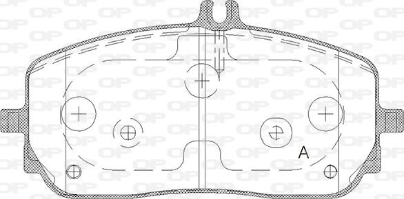 Open Parts BPA1826.00 - Тормозные колодки, дисковые, комплект autosila-amz.com