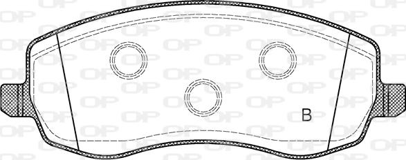 Open Parts BPA1393.02 - Тормозные колодки, дисковые, комплект autosila-amz.com