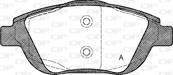 Open Parts BPA1392.00 - Тормозные колодки, дисковые, комплект autosila-amz.com