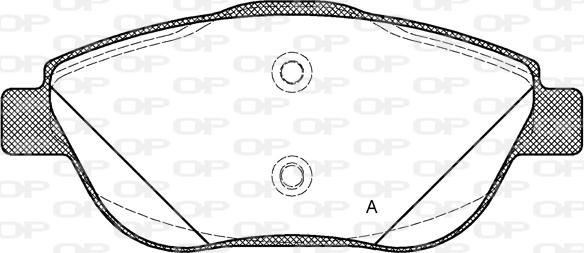 Open Parts BPA1392.10 - Тормозные колодки, дисковые, комплект autosila-amz.com