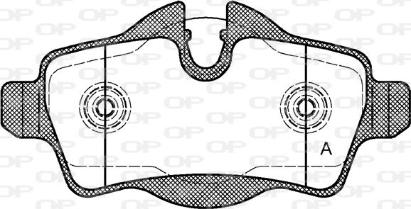 Open Parts BPA1344.00 - Тормозные колодки, дисковые, комплект autosila-amz.com