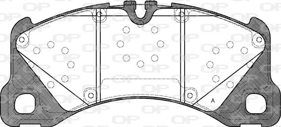 Open Parts BPA1345.40 - Тормозные колодки, дисковые, комплект autosila-amz.com