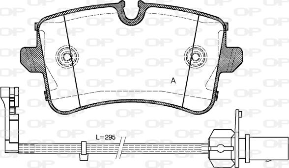 Open Parts BPA1343.10 - Тормозные колодки, дисковые, комплект autosila-amz.com