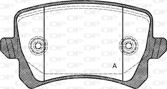 Open Parts BPA1342.00 - Тормозные колодки, дисковые, комплект autosila-amz.com