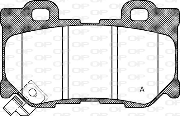 Open Parts BPA1365.01 - Тормозные колодки, дисковые, комплект autosila-amz.com