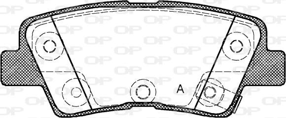 Open Parts BPA1362.42 - Тормозные колодки, дисковые, комплект autosila-amz.com
