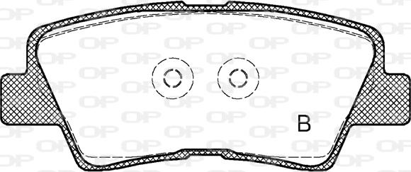 Open Parts BPA1362.02 - Тормозные колодки, дисковые, комплект autosila-amz.com