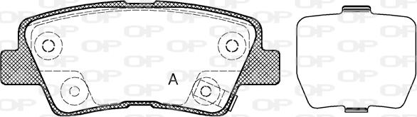 Open Parts BPA1362.02 - Тормозные колодки, дисковые, комплект autosila-amz.com