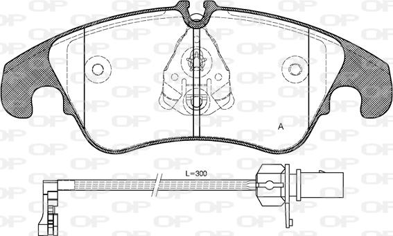 Open Parts BPA1304.31 - Тормозные колодки, дисковые, комплект autosila-amz.com