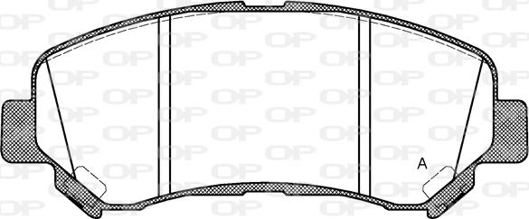 Open Parts BPA1318.00 - Тормозные колодки, дисковые, комплект autosila-amz.com