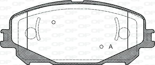Open Parts BPA1318.30 - Тормозные колодки, дисковые, комплект autosila-amz.com