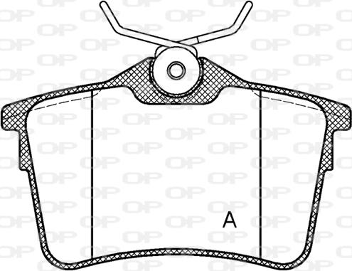 Open Parts BPA1382.00 - Тормозные колодки, дисковые, комплект autosila-amz.com