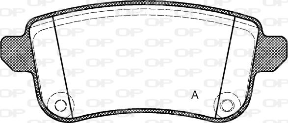 Open Parts BPA1387.10 - Тормозные колодки, дисковые, комплект autosila-amz.com