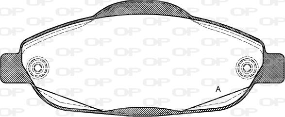 Open Parts BPA1323.00 - Тормозные колодки, дисковые, комплект autosila-amz.com