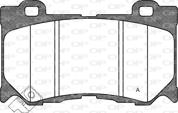 Open Parts BPA1372.01 - Тормозные колодки, дисковые, комплект autosila-amz.com