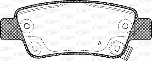 Open Parts BPA1290.02 - Тормозные колодки, дисковые, комплект autosila-amz.com