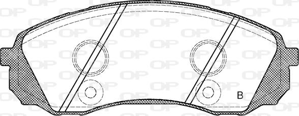 Open Parts BPA1291.02 - Тормозные колодки, дисковые, комплект autosila-amz.com