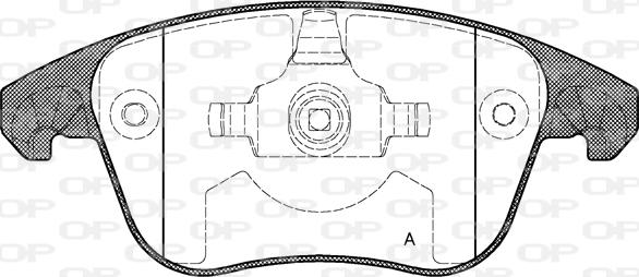 Open Parts BPA1249.00 - Тормозные колодки, дисковые, комплект autosila-amz.com