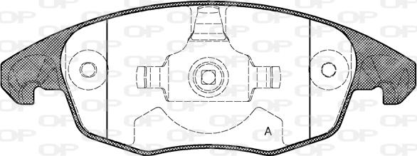Open Parts BPA1248.00 - Тормозные колодки, дисковые, комплект autosila-amz.com