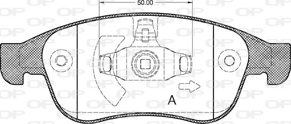 Open Parts BPA1248.10 - Тормозные колодки, дисковые, комплект autosila-amz.com