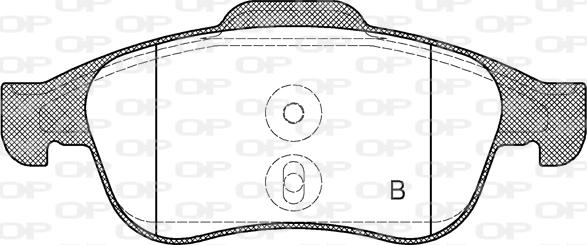 Open Parts BPA1248.10 - Тормозные колодки, дисковые, комплект autosila-amz.com