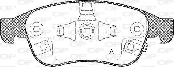 Open Parts BPA1248.12 - Тормозные колодки, дисковые, комплект autosila-amz.com