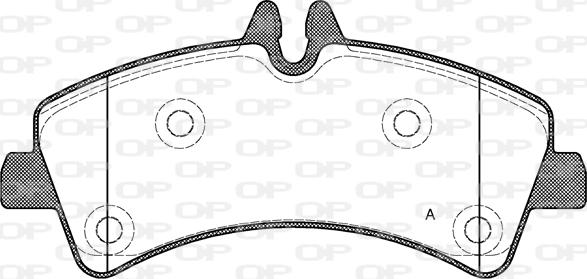 Open Parts BPA1247.00 - Тормозные колодки, дисковые, комплект autosila-amz.com