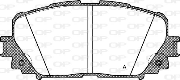 Open Parts BPA1258.00 - Тормозные колодки, дисковые, комплект autosila-amz.com