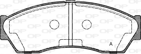 Open Parts BPA1253.00 - Тормозные колодки, дисковые, комплект autosila-amz.com