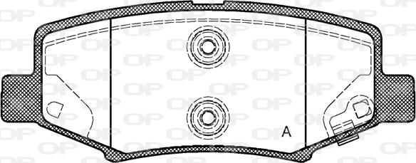 Open Parts BPA1264.02 - Тормозные колодки, дисковые, комплект autosila-amz.com
