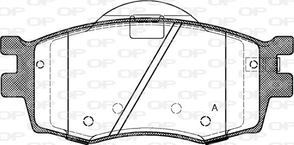 Open Parts BPA1208.02 - Тормозные колодки, дисковые, комплект autosila-amz.com