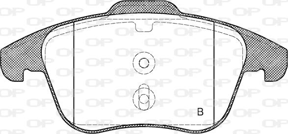 Open Parts BPA1219.21 - Тормозные колодки, дисковые, комплект autosila-amz.com