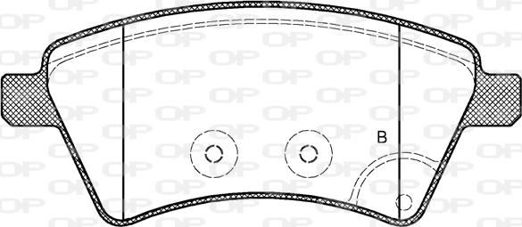 Open Parts BPA1215.01 - Тормозные колодки, дисковые, комплект autosila-amz.com