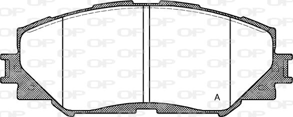 Open Parts BPA1232.00 - Тормозные колодки, дисковые, комплект autosila-amz.com