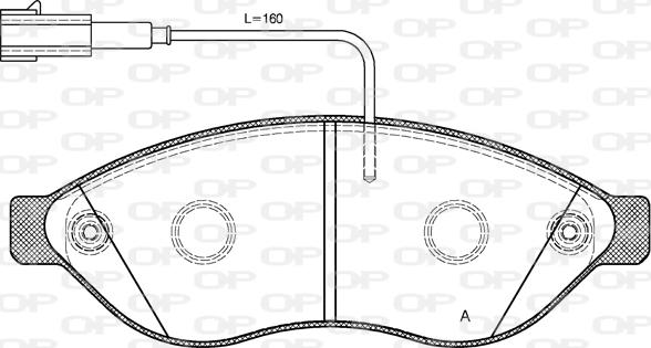 Open Parts BPA1237.12 - Тормозные колодки, дисковые, комплект autosila-amz.com