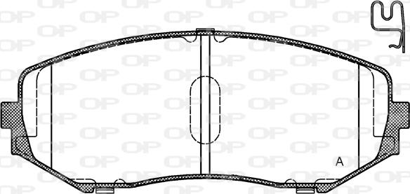 Open Parts BPA1225.02 - Тормозные колодки, дисковые, комплект autosila-amz.com