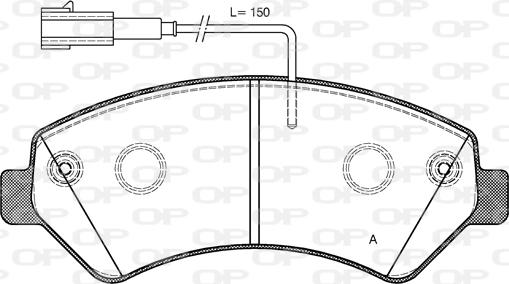 Open Parts BPA1275.22 - Тормозные колодки, дисковые, комплект autosila-amz.com