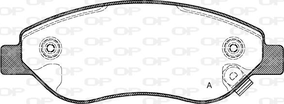 Open Parts BPA1276.01 - Тормозные колодки, дисковые, комплект autosila-amz.com
